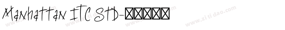 Manhattan ITC Std字体转换